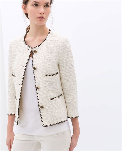 chanel look alike blazer|sac style chanel zara.